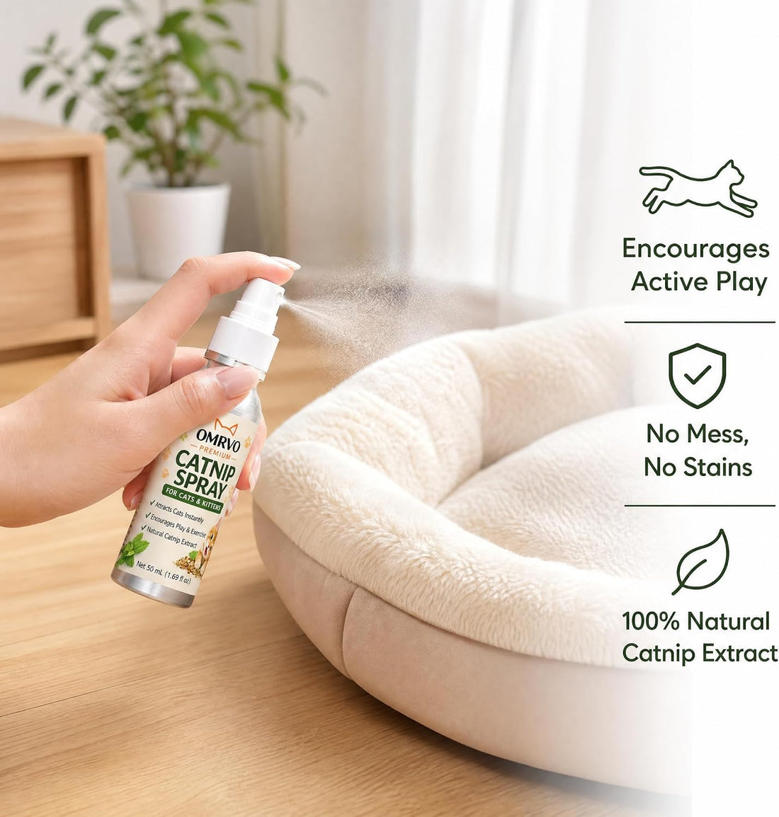 OMRVO Catnip Spray for Cats & Kittens