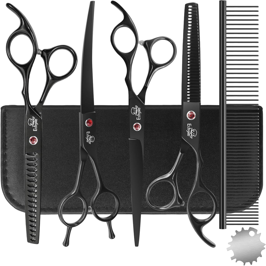 7-Inch Dog Grooming Scissors Set, 4-in-1 Pet Shears Kit