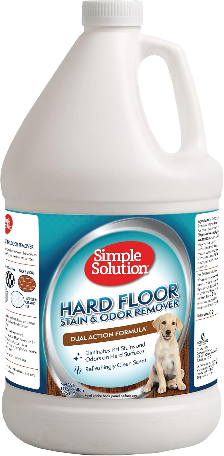 Simple Solution Hard Floor Dog Stain & Odor Remover, Enzyme Cleaner