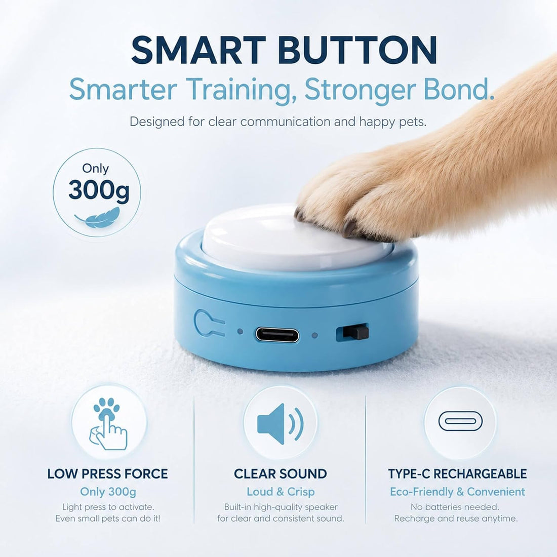 Set of 4 Small Voice Recording Buttons