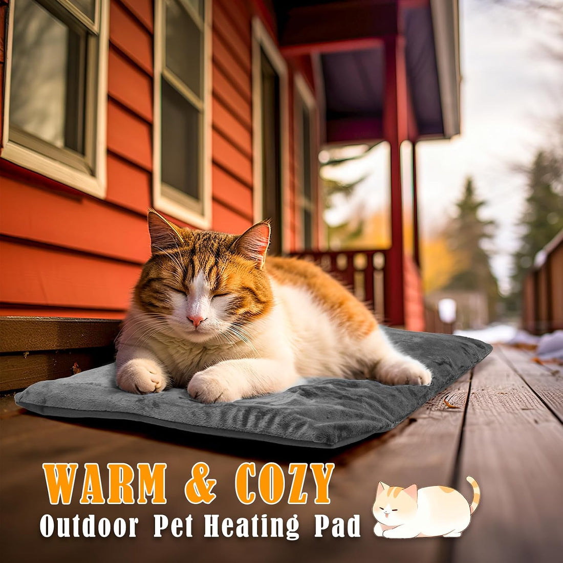 Kiroto Outdoor Pet Heating Pad for Cat Dog