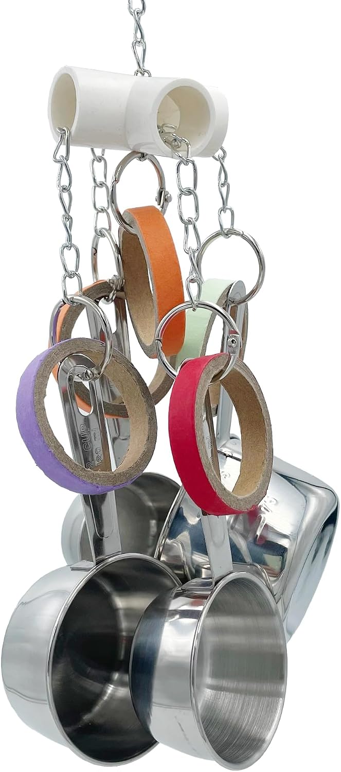 Durable Bird Parrots Pots and Bagel Toys