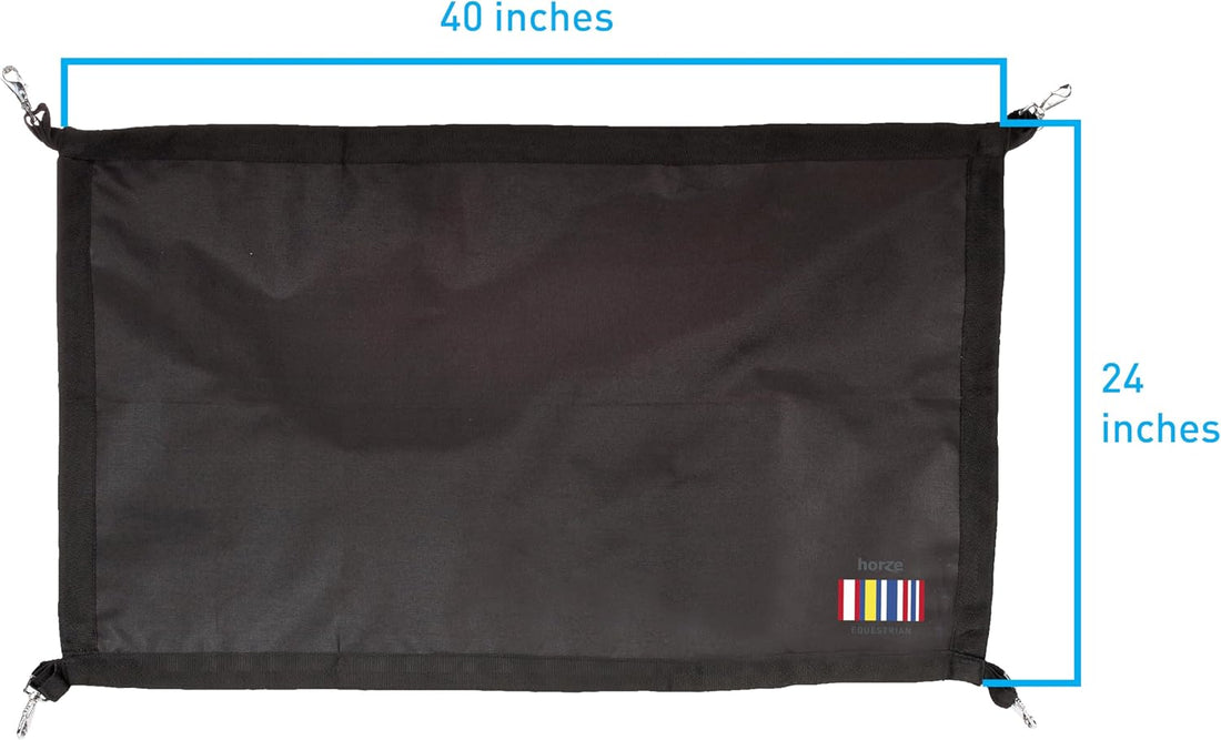 HORZE Durable Polyester Horse Stall Guard with Adjustable Straps