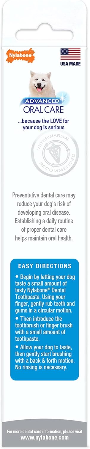 Nylabone Advanced Oral Care Tartar Control Dog Toothpaste Original