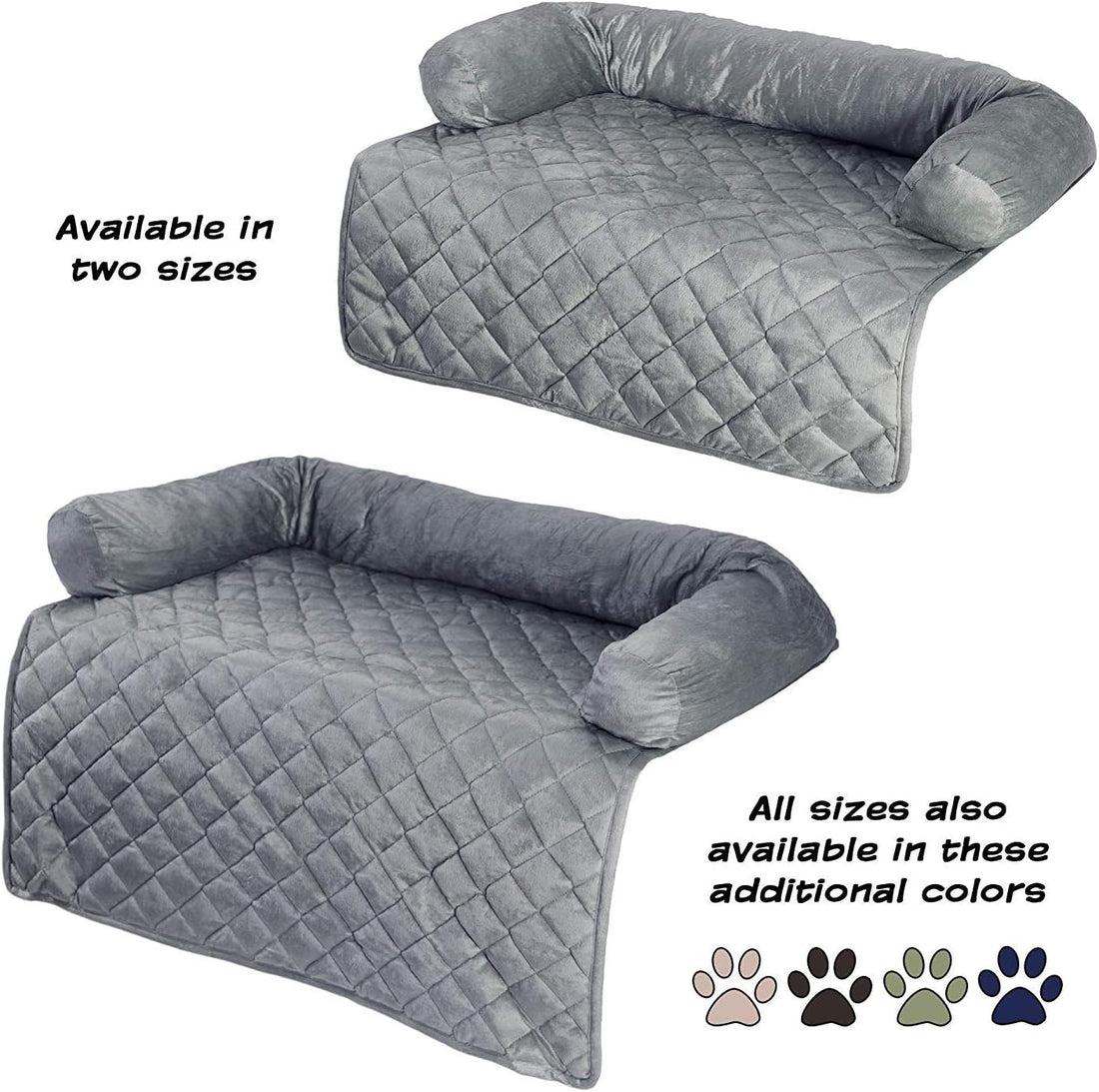 Couch Cover for Dogs - 35x35 Pet Furniture Protector with Memory Foam