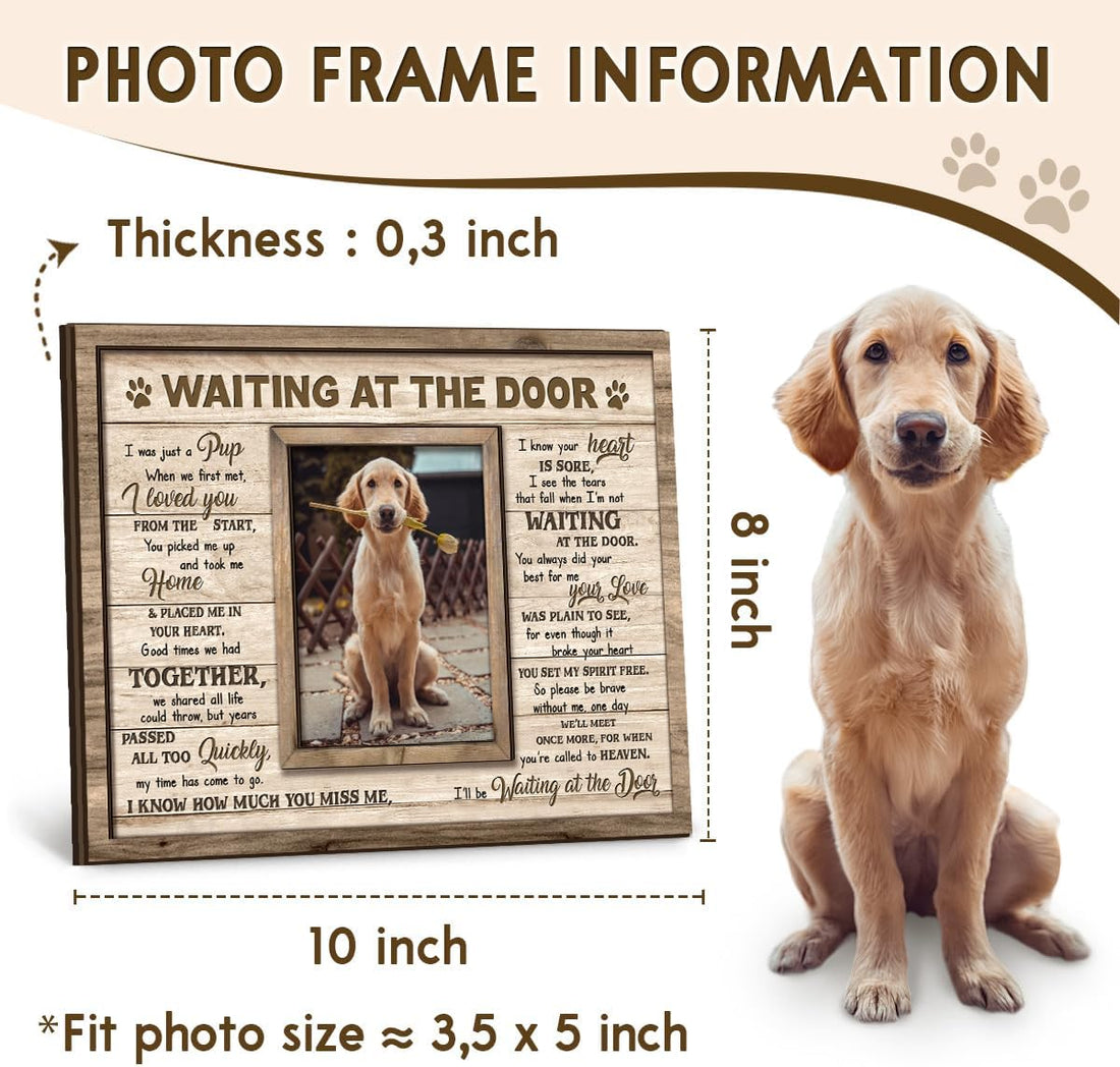 Dog Memorial Wooden Picture Frame 8x10