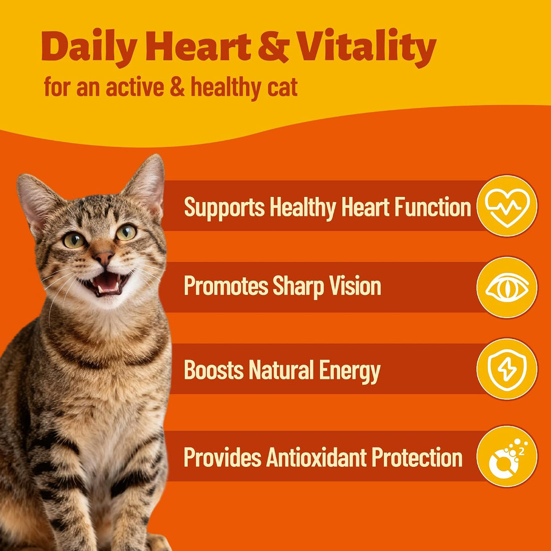 Taurine for Cats with Vitamins, CoQ10 & L-Carnitine - 330 Ct