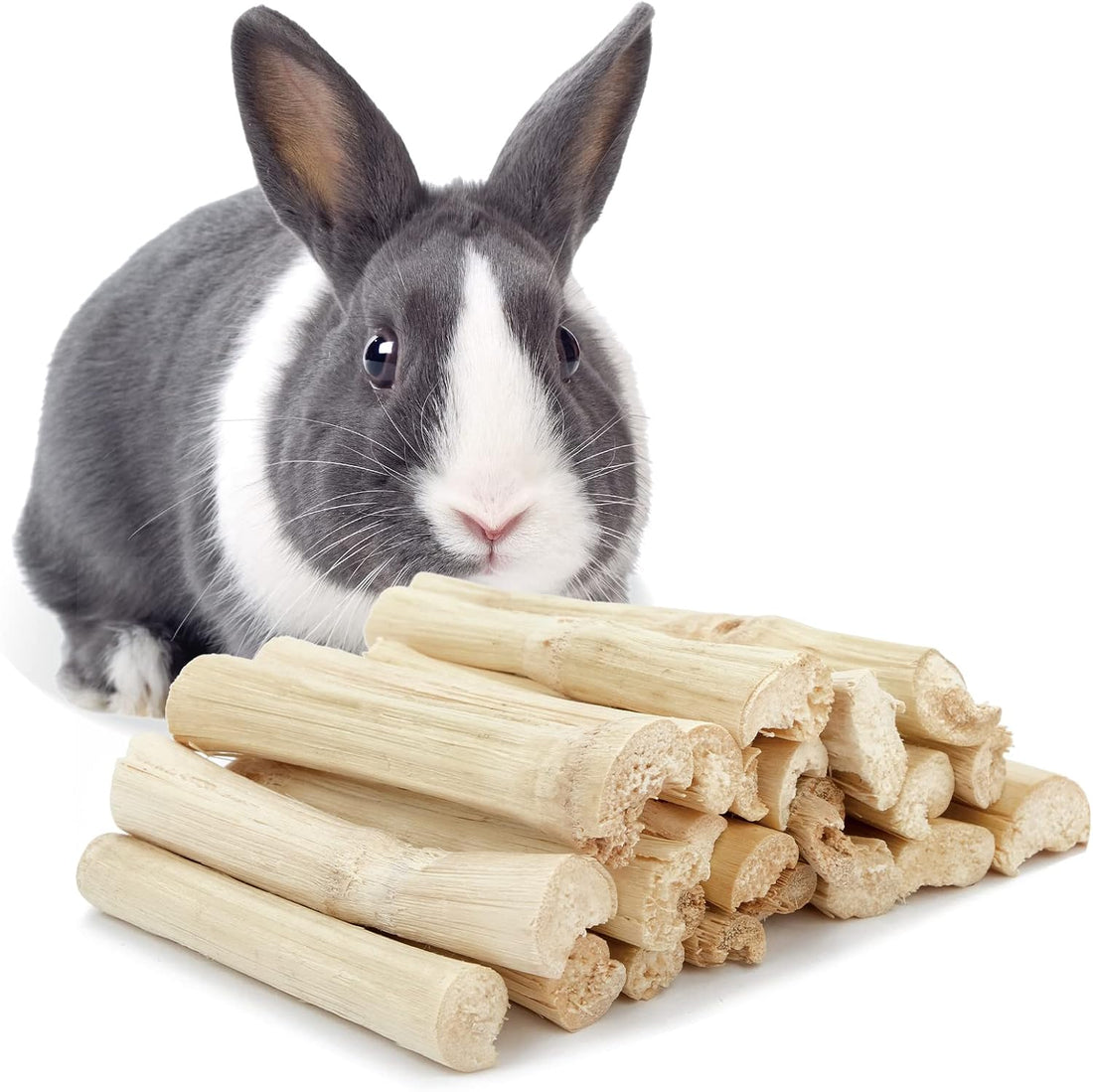 Niteangel 20pcs Natural Timothy Hay Sticks