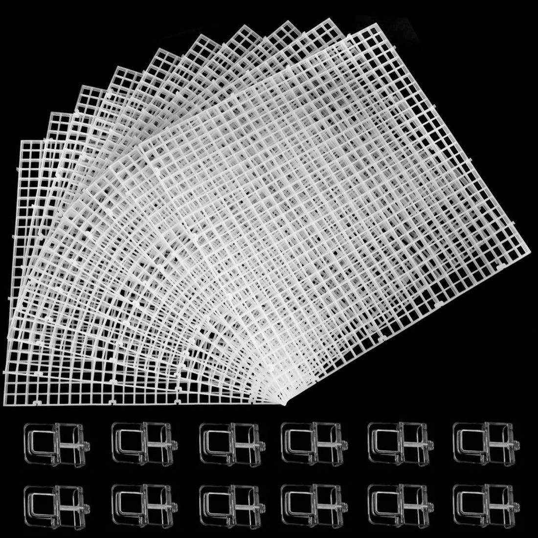 4 Aquarium lid Hood Fish Tank top Cover Terrarium lid Plastic Grid