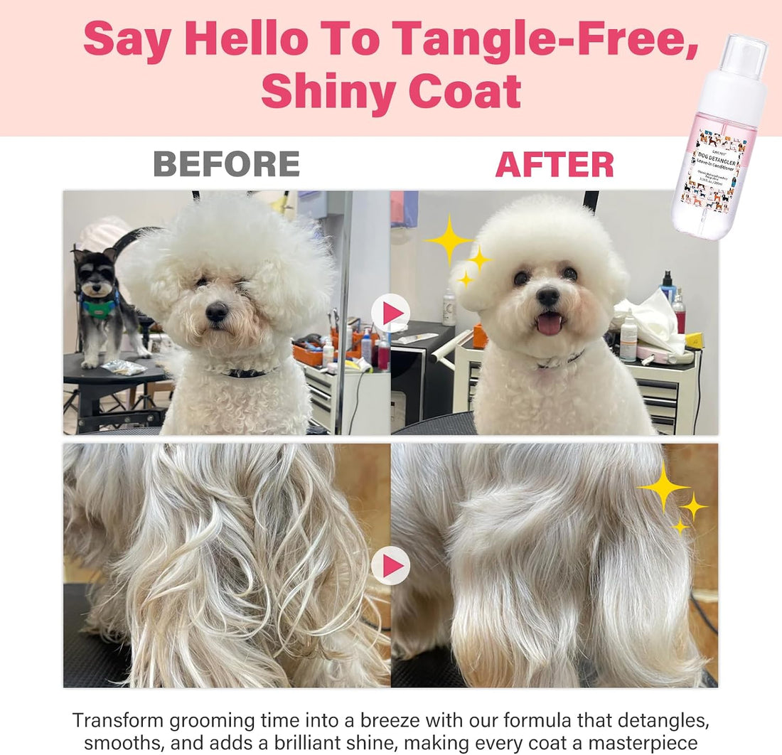 Dog Detangler & Dematting Spray - Leave-in Conditioner
