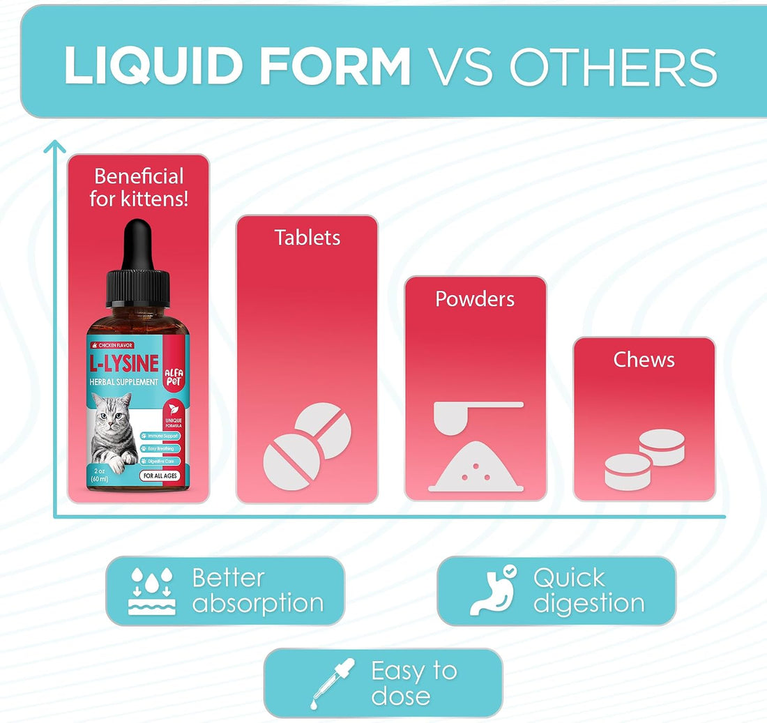 L Lysine for Cats with Taurine & Probiotic
