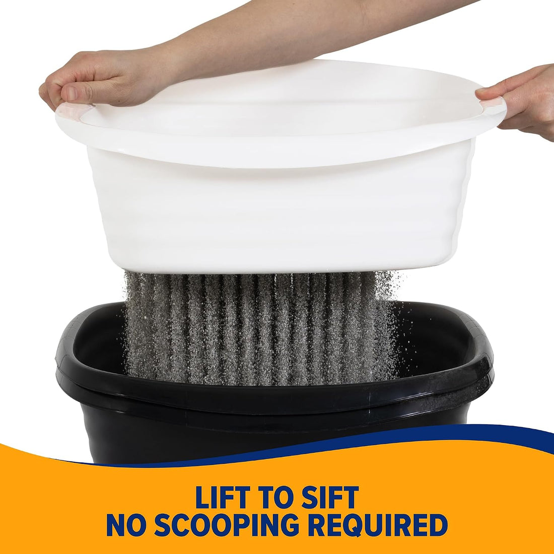 Arm & Hammer Large Sifting Litter Box Scoop Free Cat Litter Tray