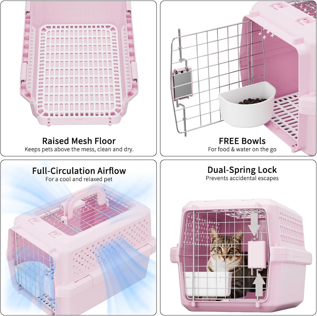 RIZZARI Small Hard Sided Pet Carrier
