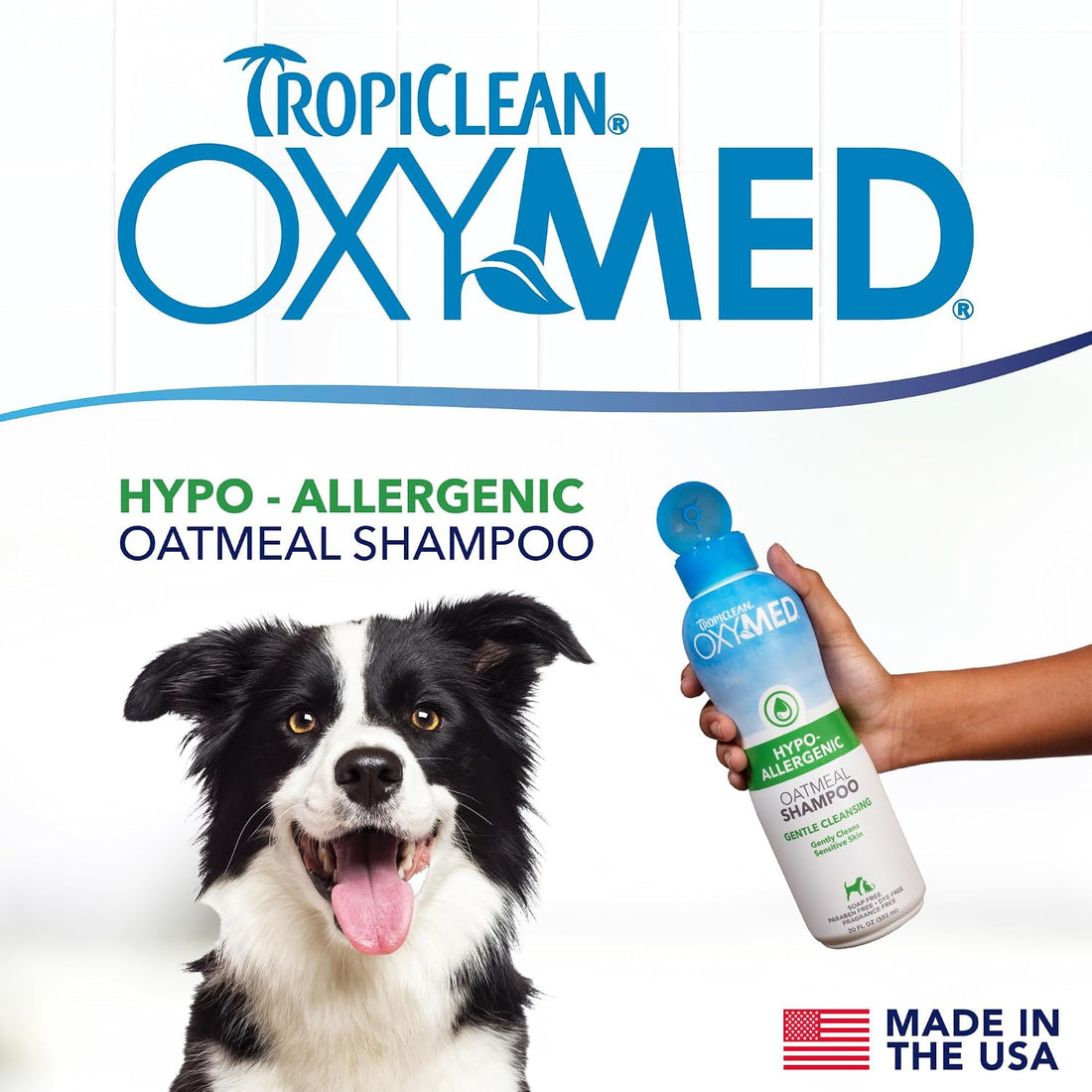 TropiClean OxyMed Hypoallergenic Dog Shampoo for Allergies and Itching