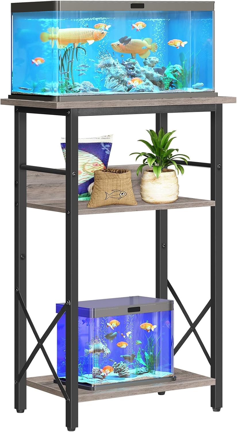 HOOBRO 10 Gallon Aquarium Stand, 3-Tier Fish Tank Stand with Storage