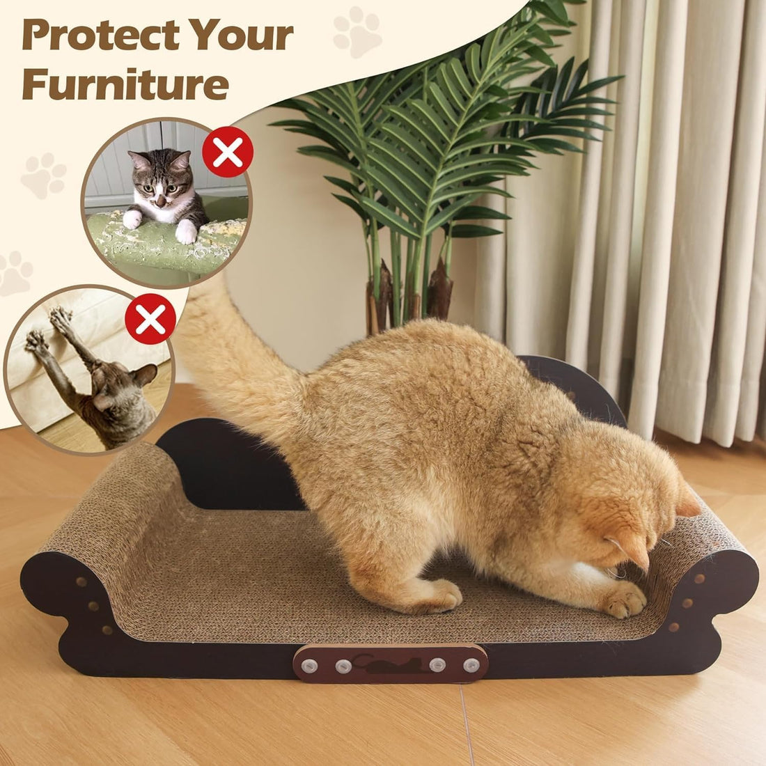 ComSaf Large Cat Scratcher Bed 26.7 in