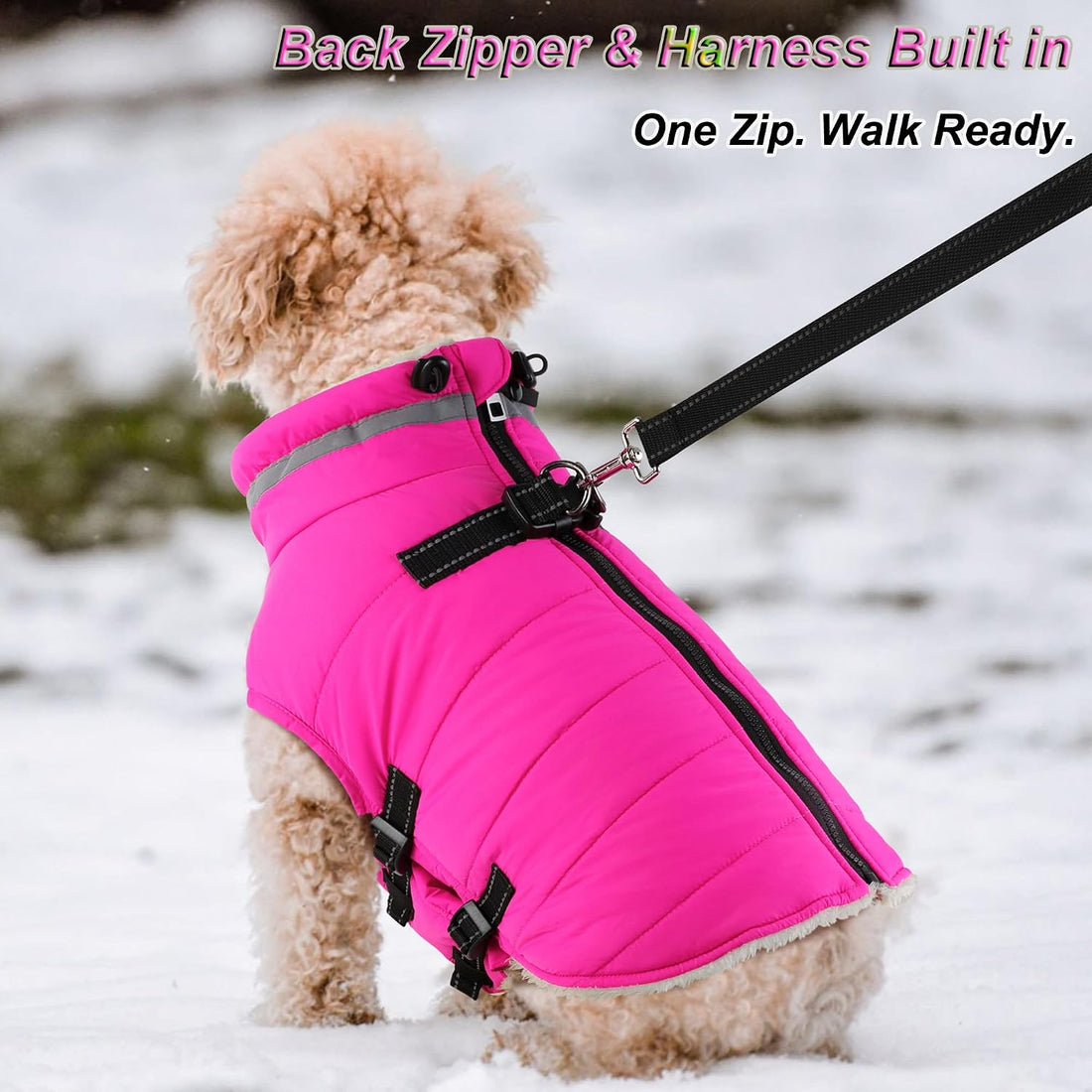 Dogcheer Dog Winter Coat with Harness
