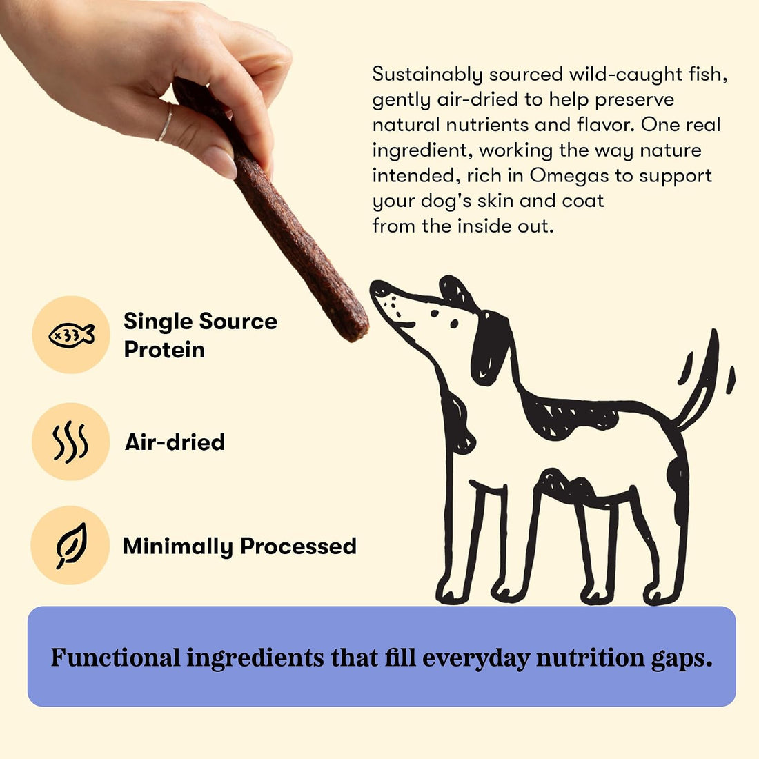 Plato Meat Sticks Salmon Dog Treats
