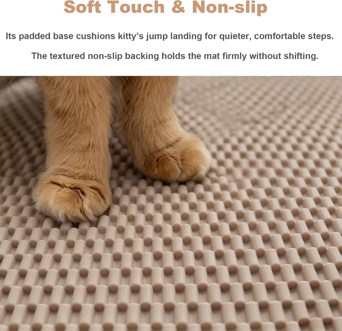 Cat Litter Mat, 23" x 17" Trap Mat for Litter Box