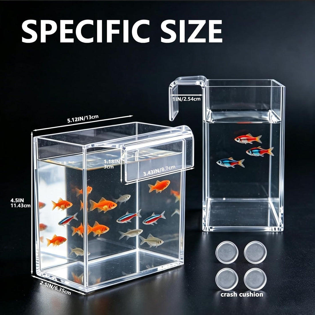 Fish Breeder Box for Aquarium, Hanging Acclimation Box
