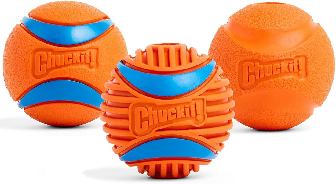 Chuckit! Ultra and Rugged Dog Balls, High-Bounce Fetch, Medium