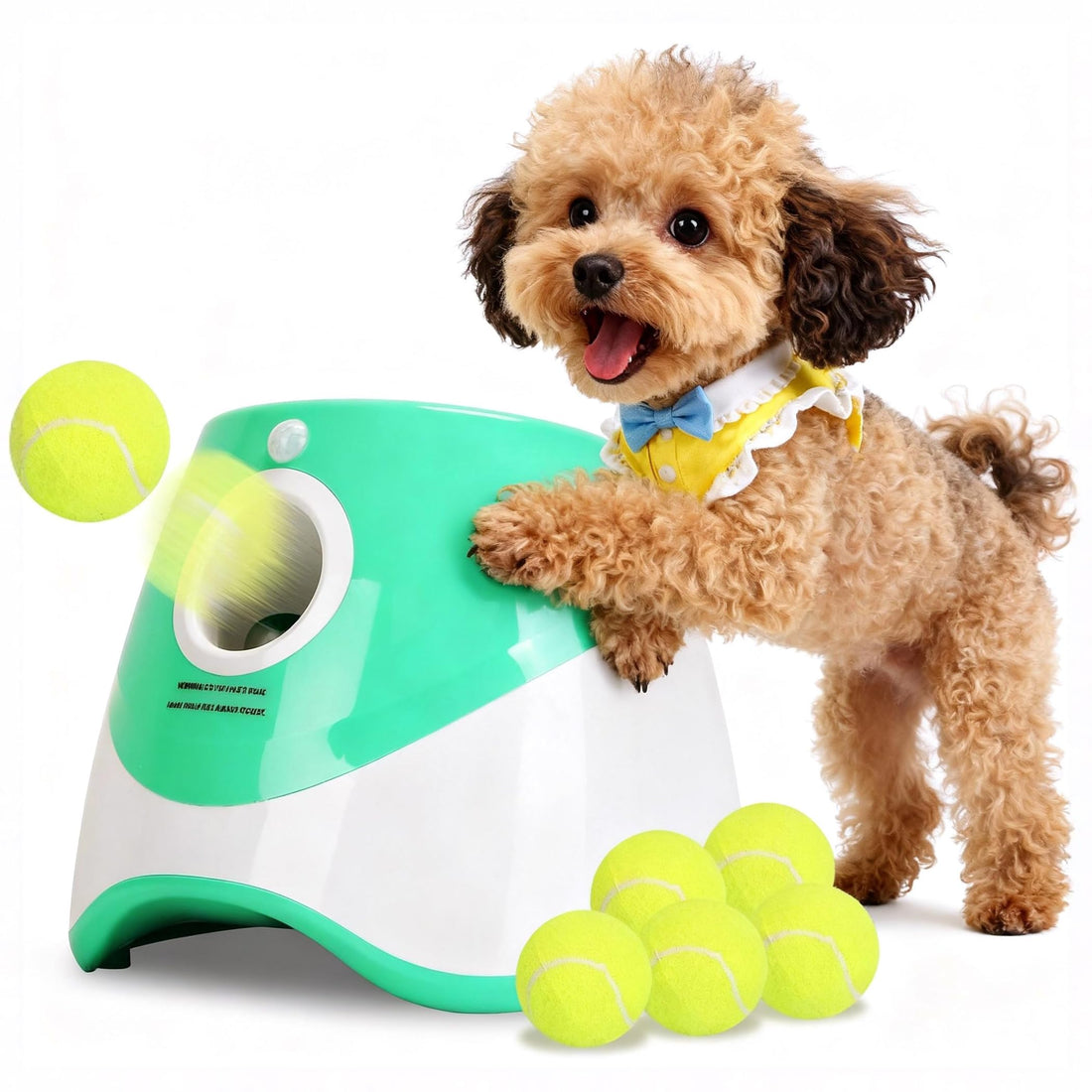 Automatic Dog Ball Launcher, Dog Ball Thrower with 9.84-29.52ft 3