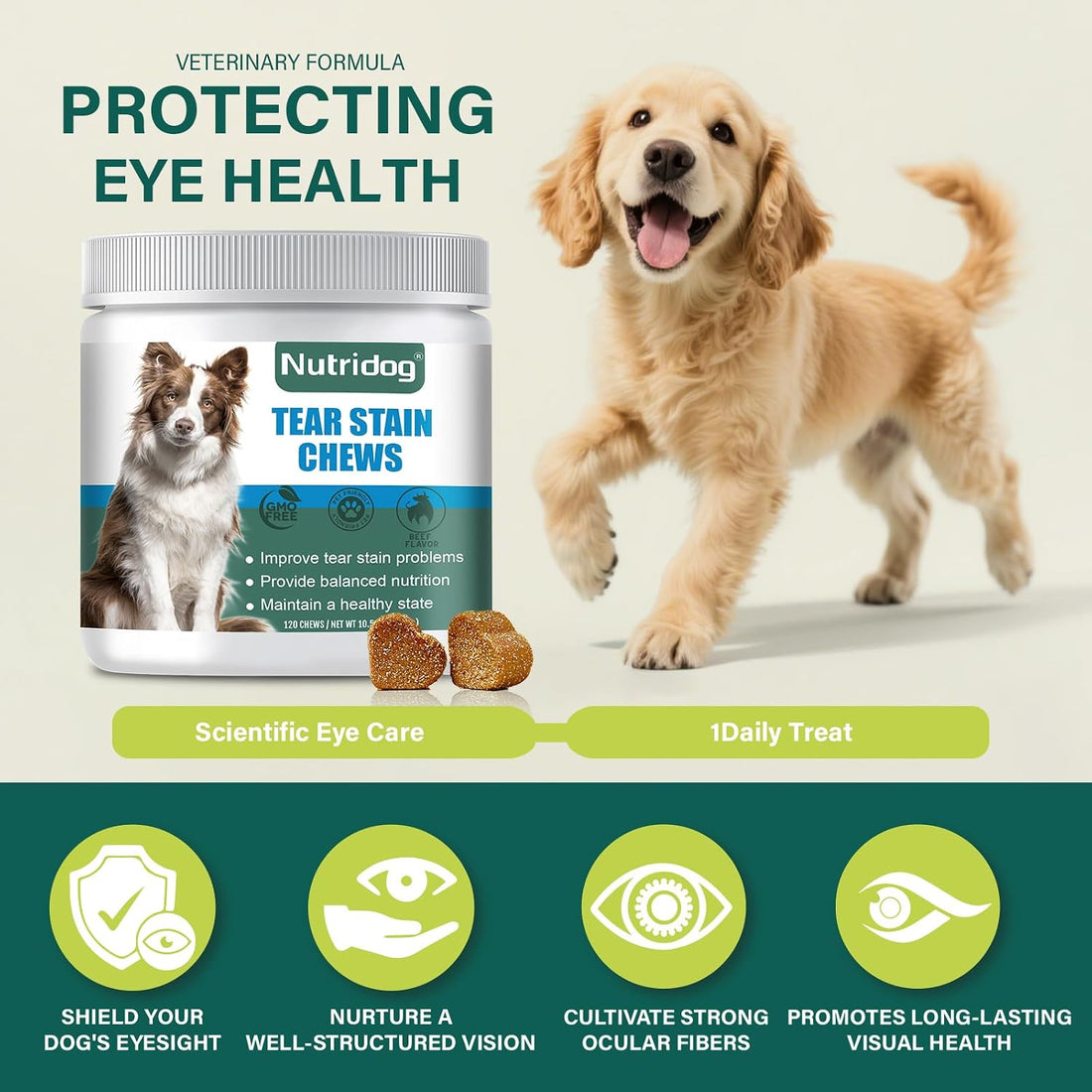 Tear Stain Chews for Dogs - Dog Tear Stain Remover