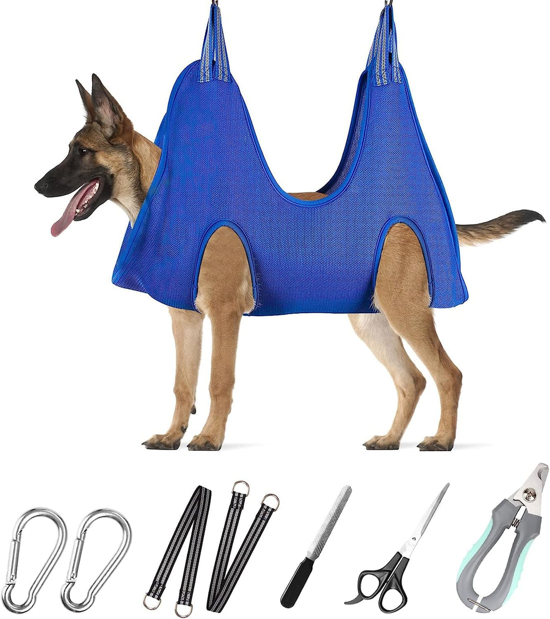 ATESON Pet Grooming Hammock with Nail Clippers/Nail Trimmers/Grooming
