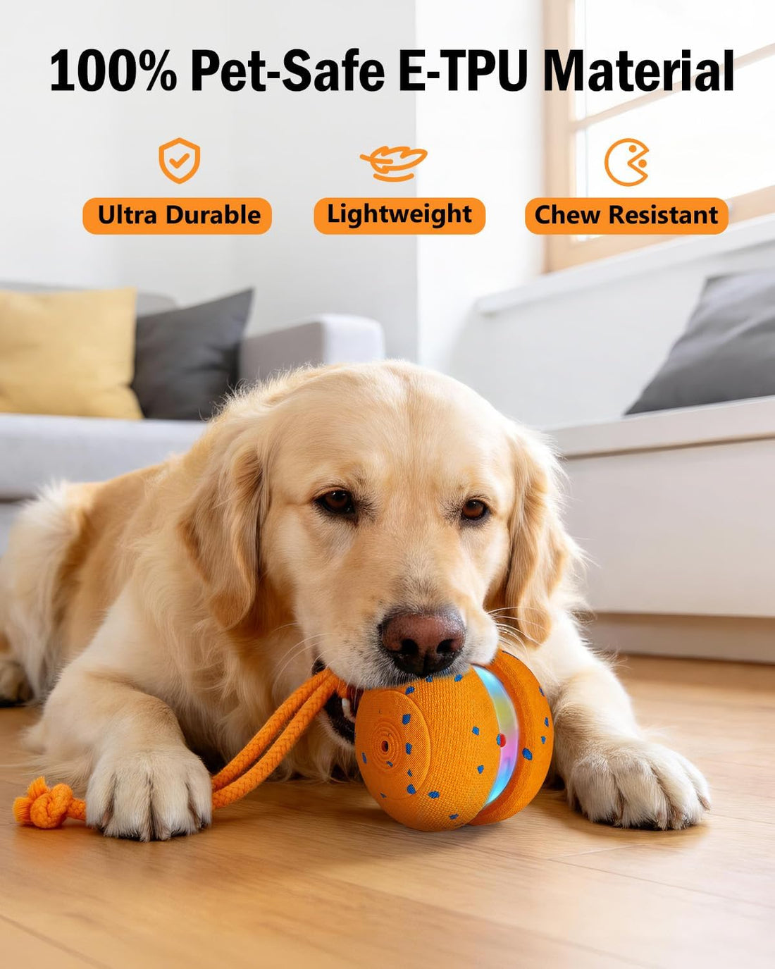 osou Interactive Dog Toy, Automatic Moving Dog Ball Toy with 2 Speed