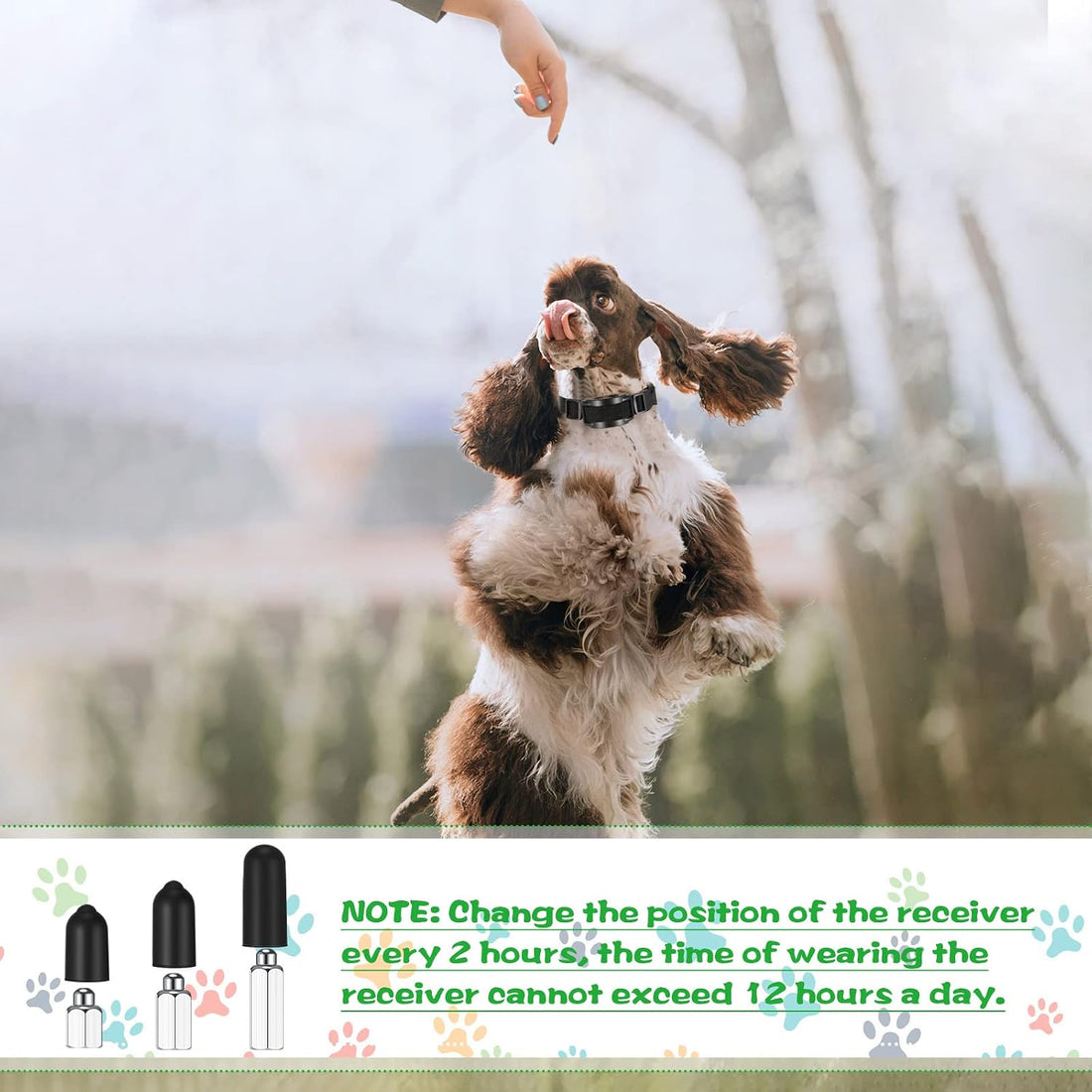 Zhengmy 24 Pcs Dog Shock Collar Rubber Tips