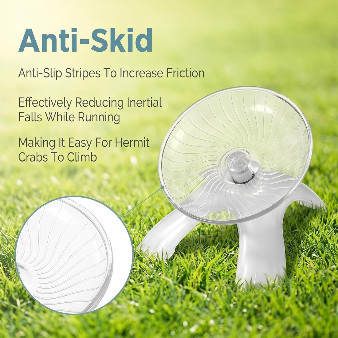 Hermit Crab Exercise Wheel, Silent Running Wheel Small Animal