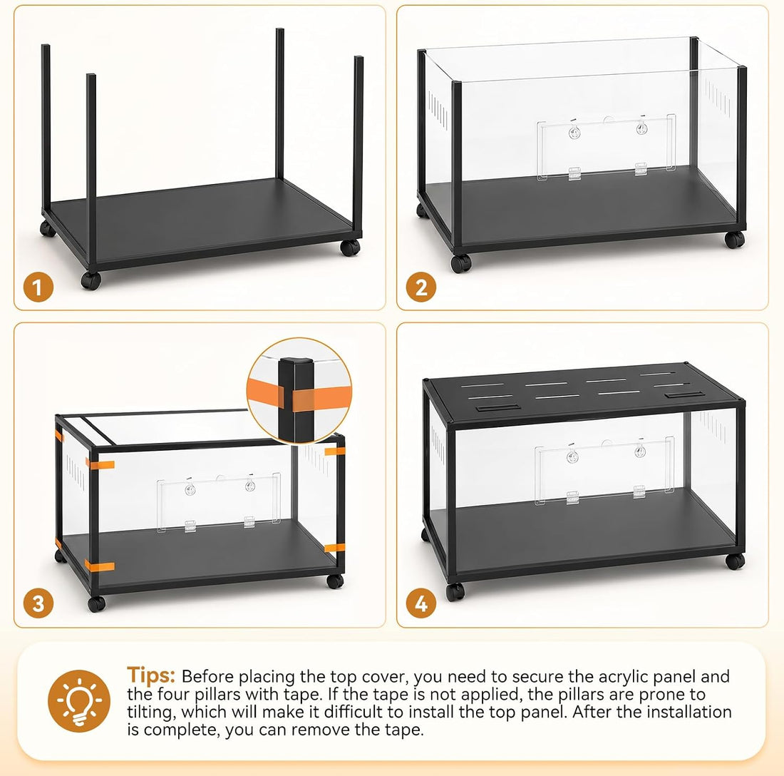 Large Acrylic Metal Hamster Cage 3.0