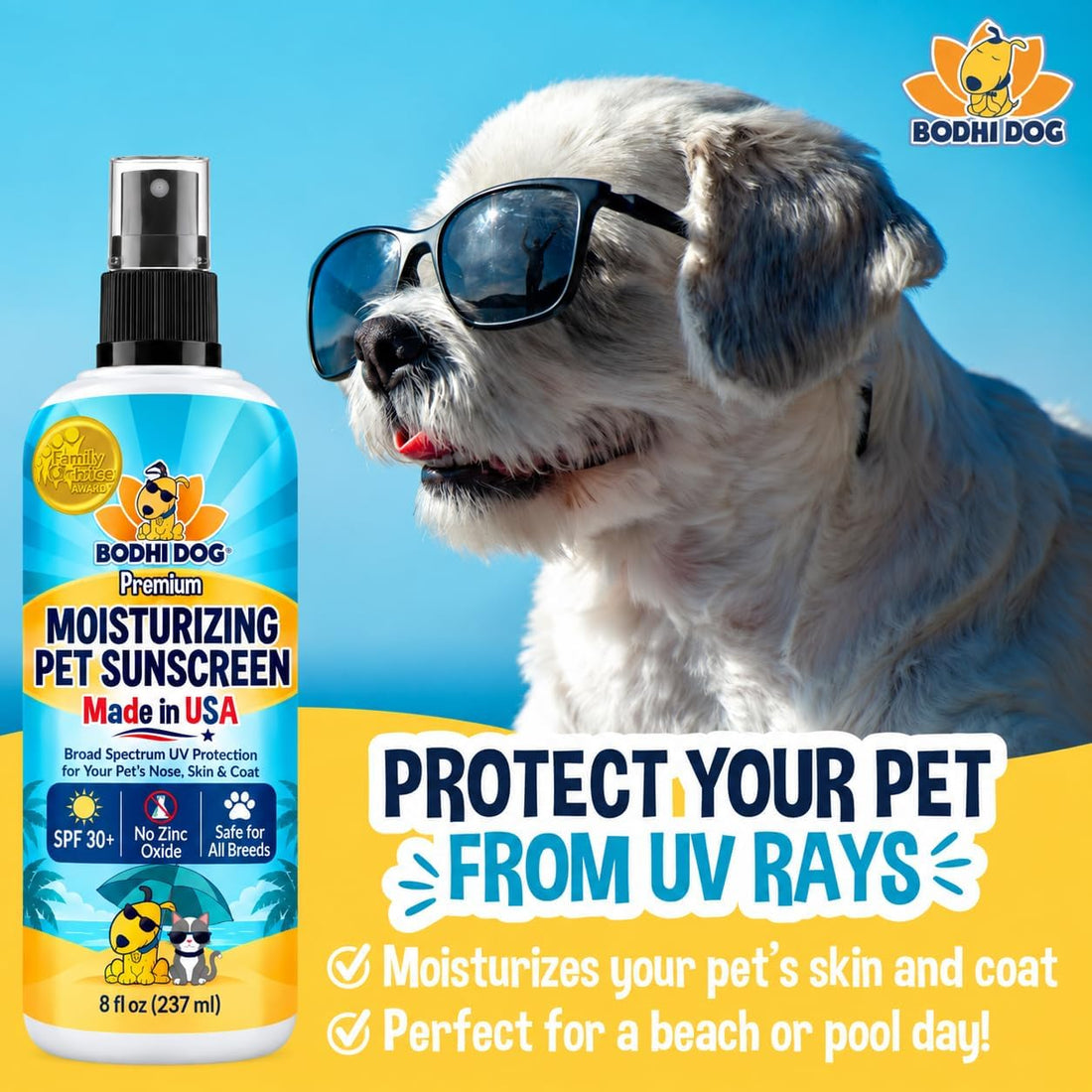Bodhi Dog Sunscreen Moisturizing Pet Sun Spray - Safe for Dogs