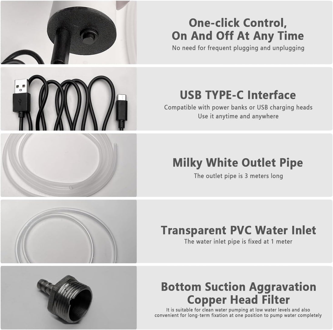 Rechargeable Mini Portable Water Pump Multifunctional Automatic