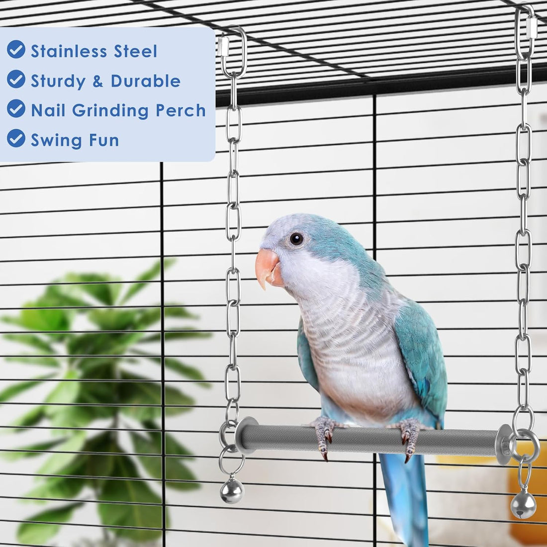 DBNESS Stainless Steel Large Bird Swing
