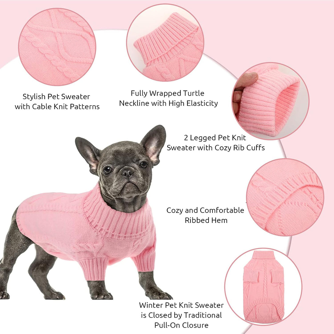 Queenmore Small Dog Sweater for Small Dogs Girl