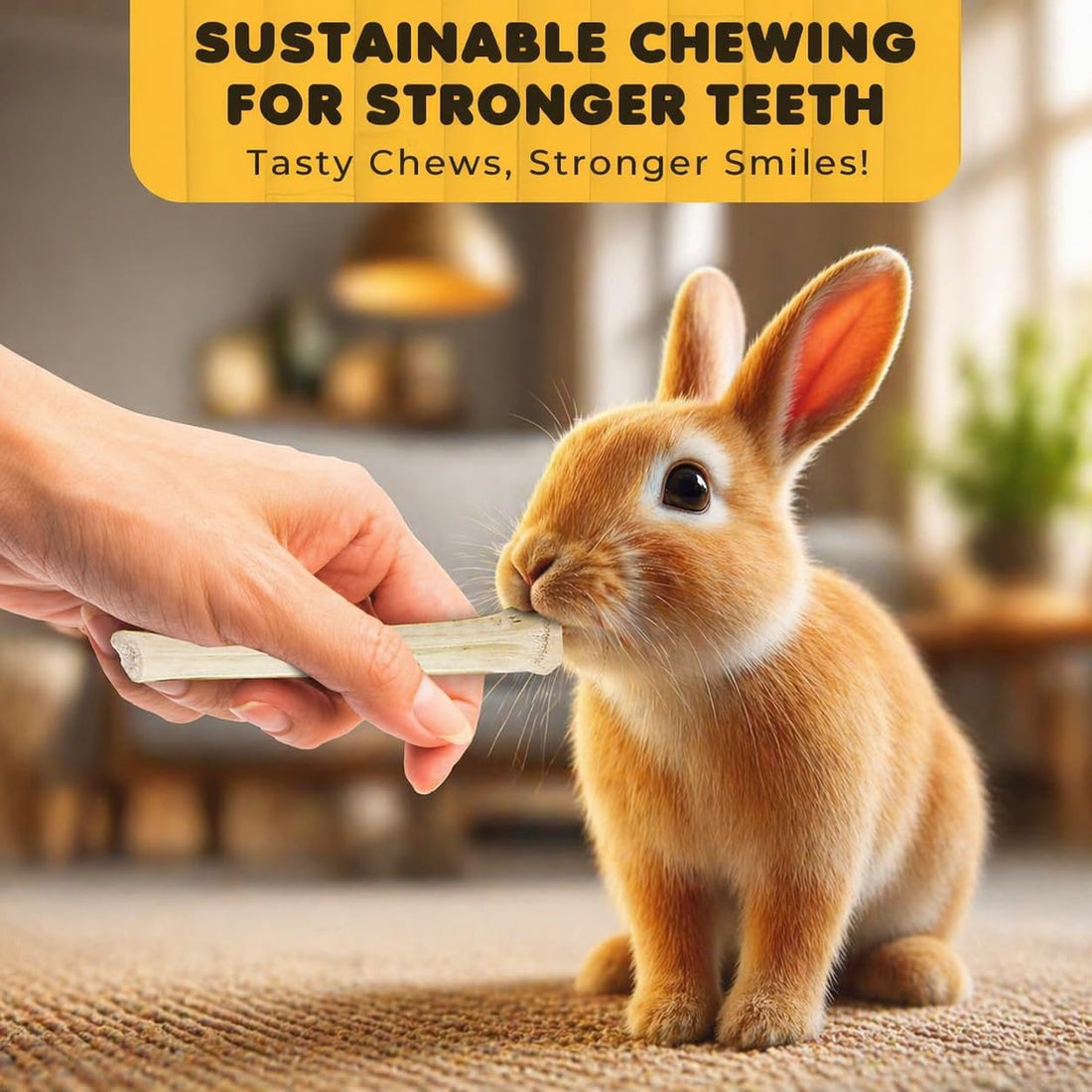 SunGrow Sweet Bamboo Chew Sticks for Rabbits
