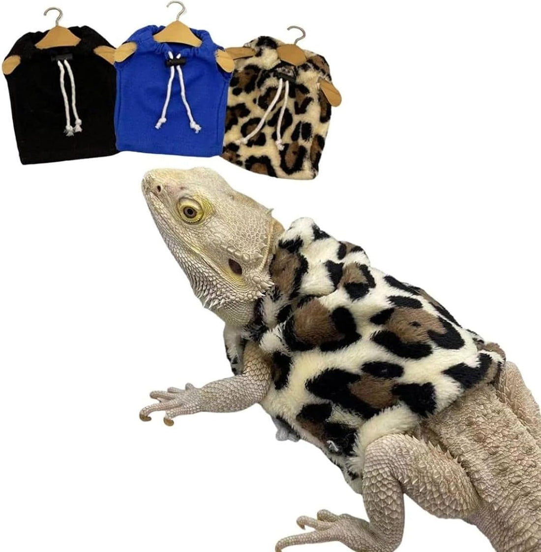 Lizard Clothes Bearded Dragon Hoodie Sweater Jacket Small Pet Costume