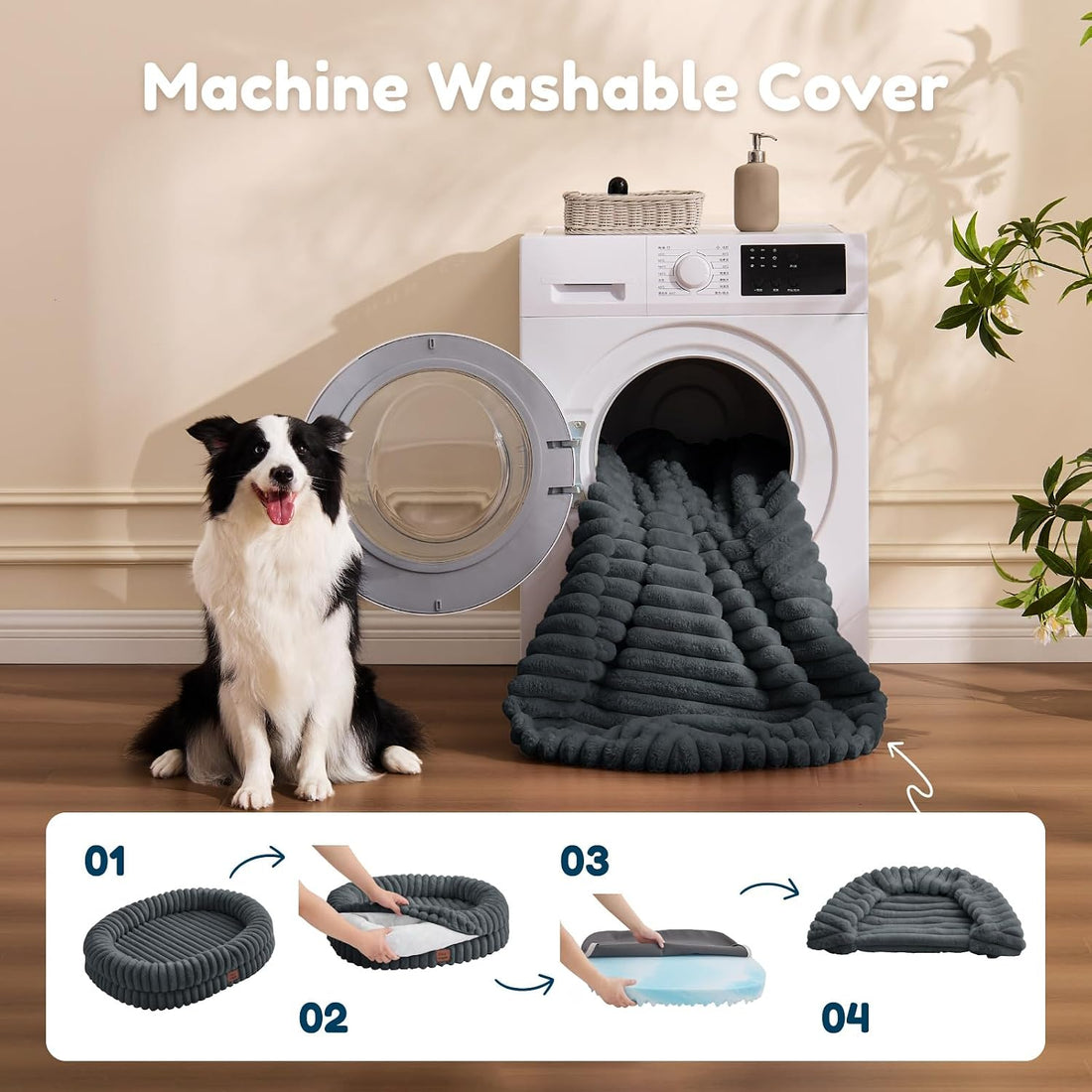 ChiXnuggle Orthopedic Dog Bed for Medium Dogs