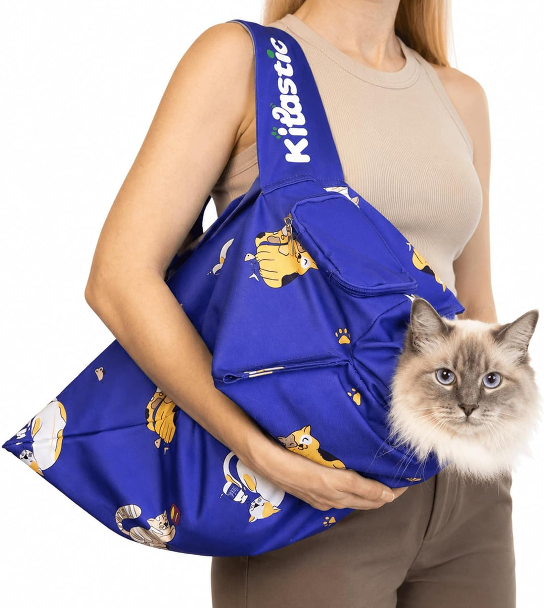 Cat Carrier Pouch - Soft Calming Sling, Vet, Grooming