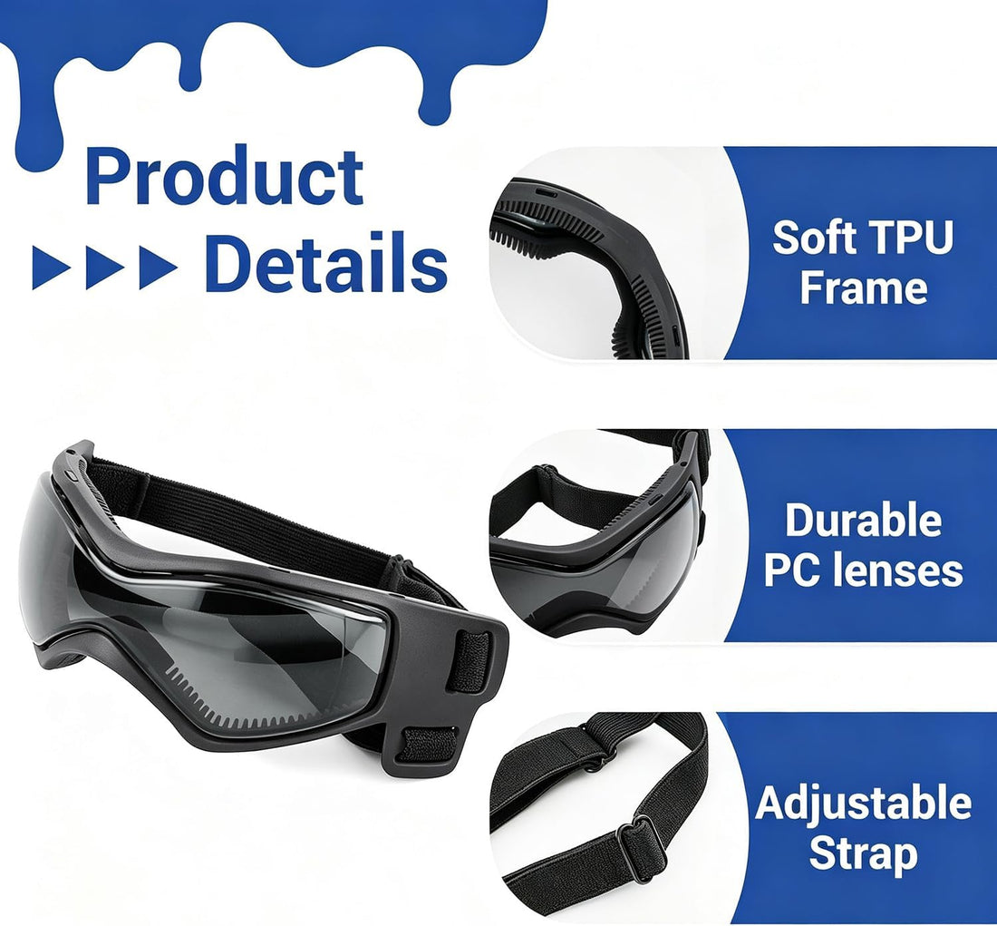PETLESO Extra Small Dog Helmet and Dog Goggles Set