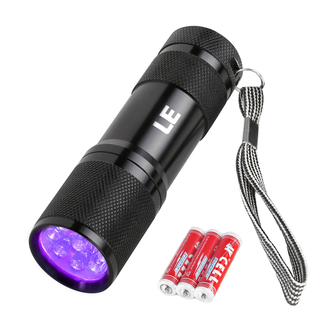 Lighting EVER Black Light Flashlight, Small UV Lights 395nm