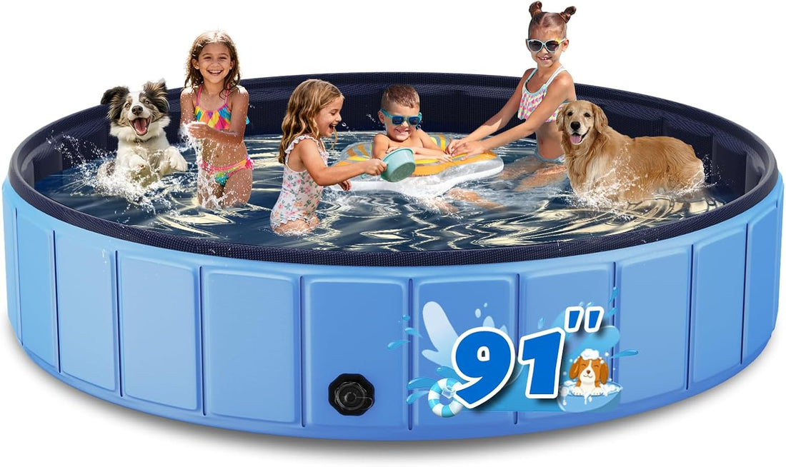 Foldable Dog Pool for Large Dogs
