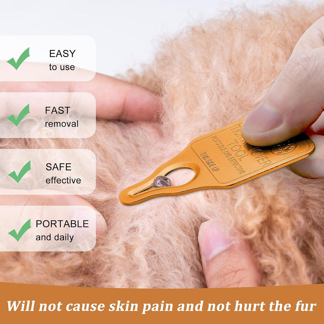 Tick Remover Tool Portable with Tick Removal Tweezers Suitable