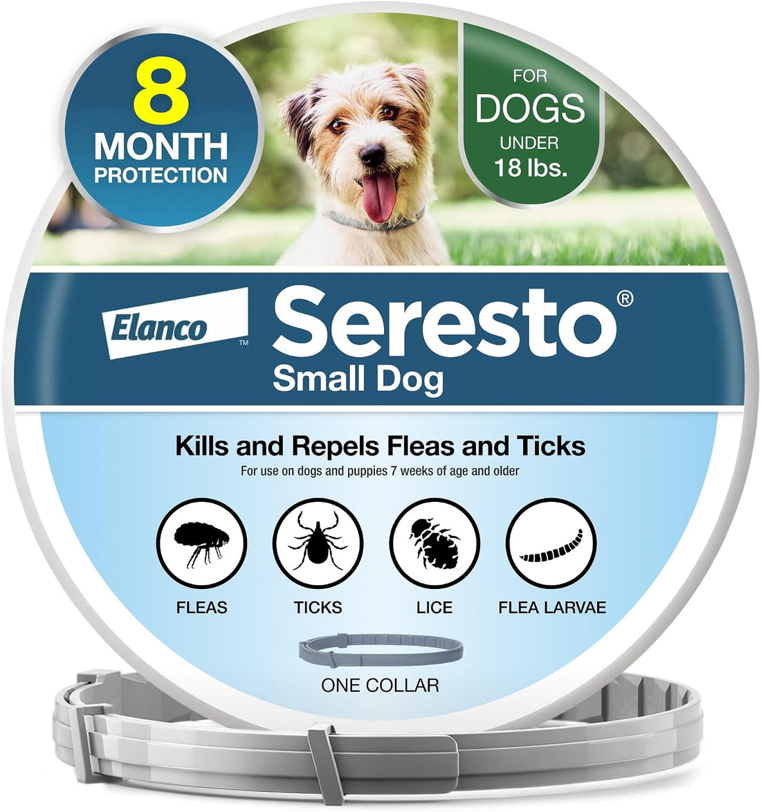 Seresto Small Dog Vet-Recommended Flea & Tick Treatment & Prevention
