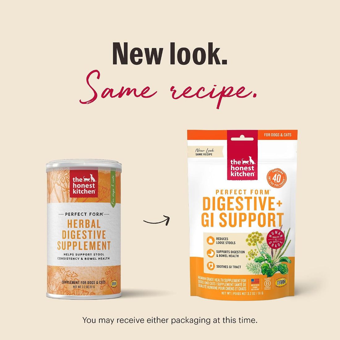 The Honest Kitchen Human Grade Perfect Form Herbal Digestive