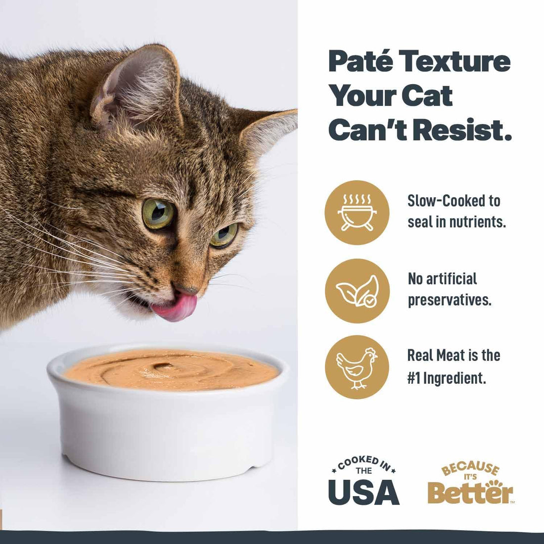 Because It’s Better Pate Complete Meal - Wet Cat Food - Variety Pack