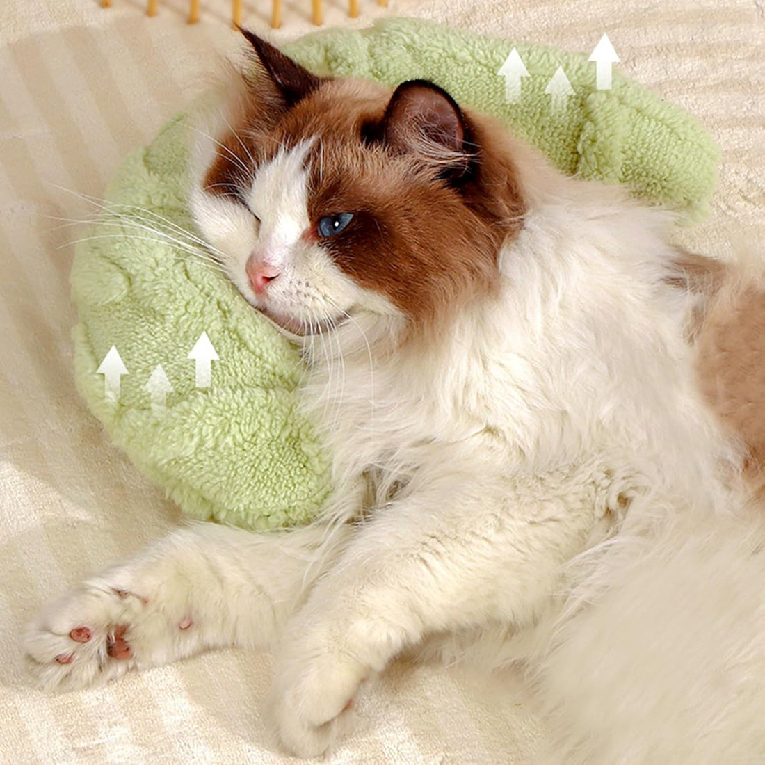 Little Pillow for Cats Puppies Ultra Soft Warm Fluffy Pet Calming