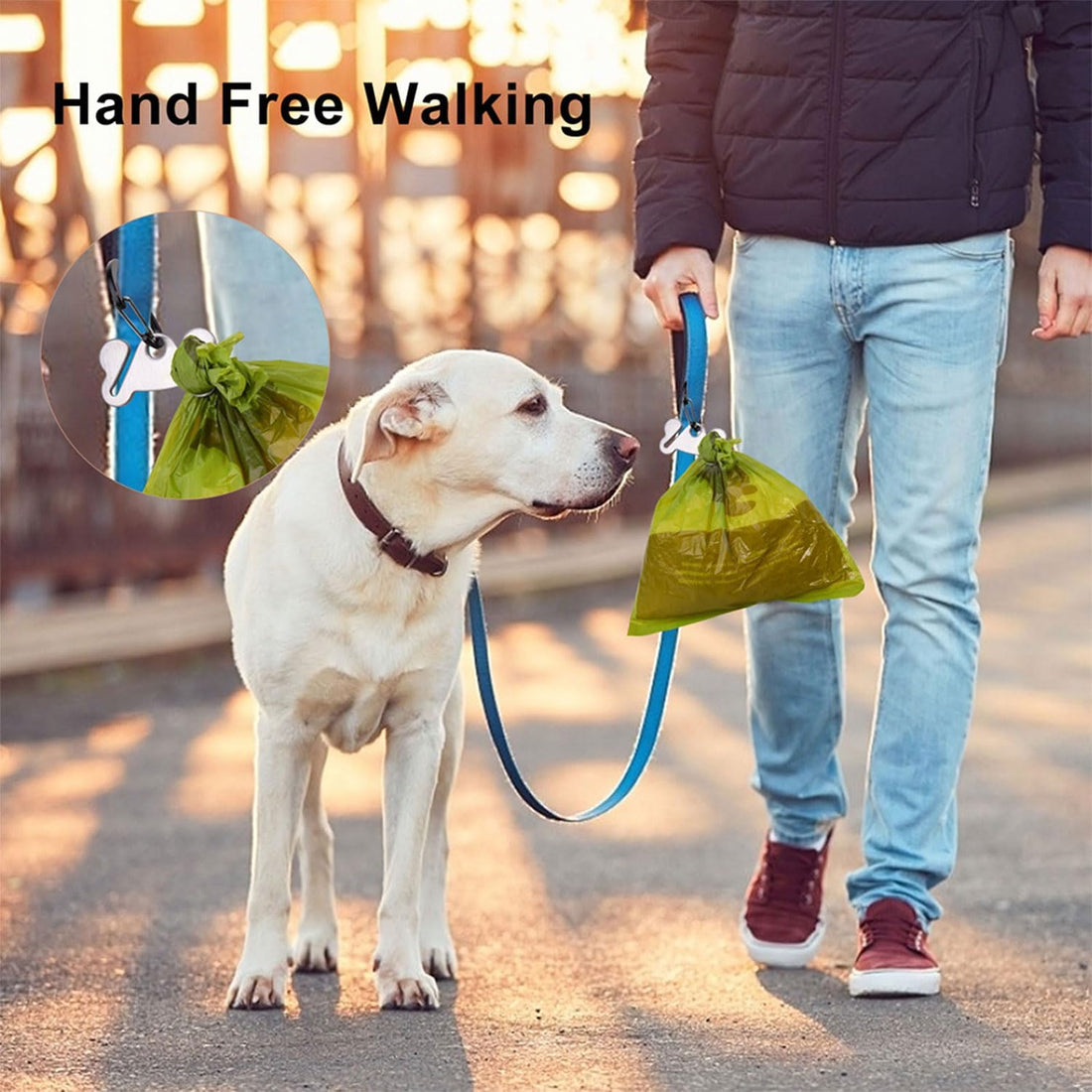 2PCS Dog Poop Bag Holder, Waste Holder for Dispenser Carrier