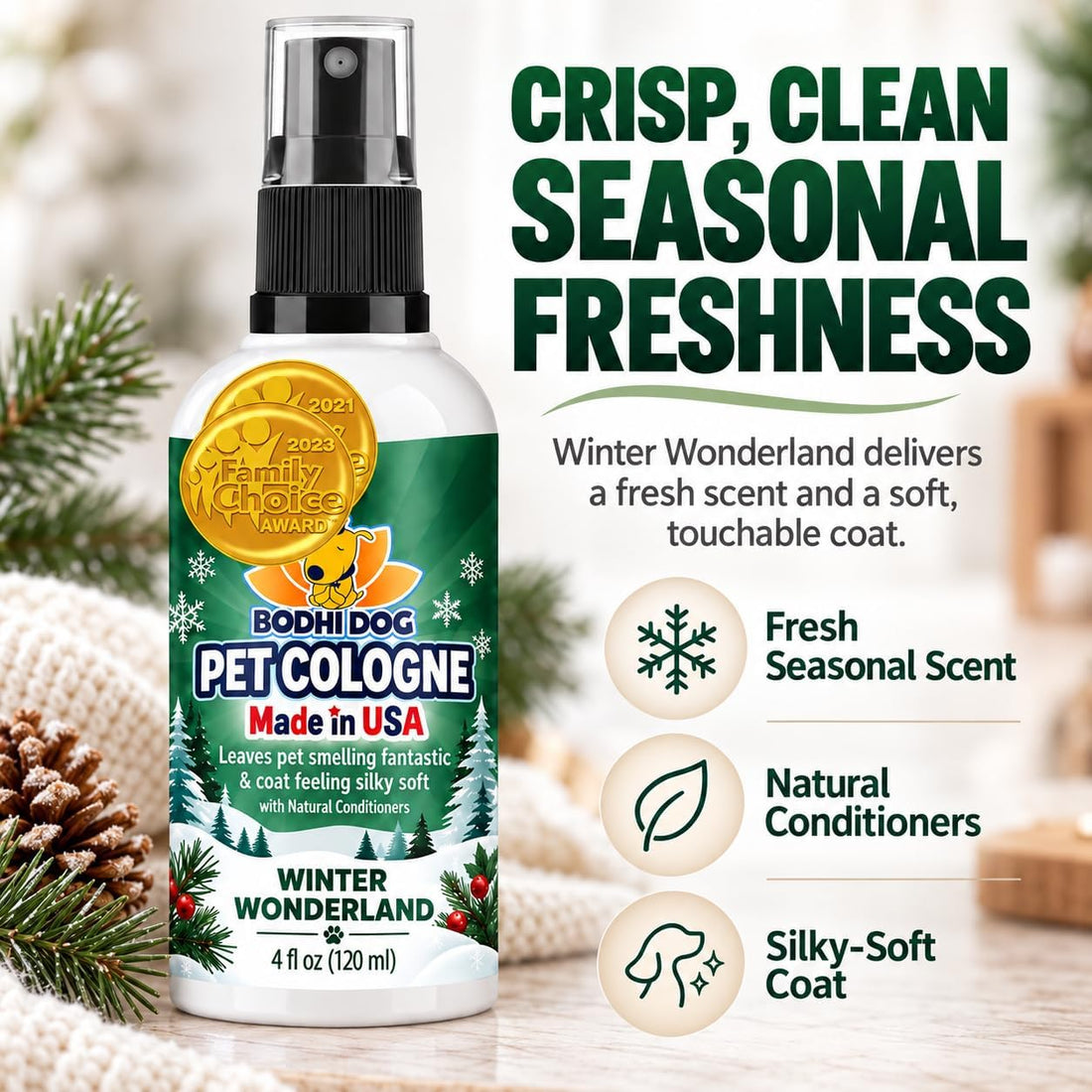Bodhi Dog Cologne Premium Collection - 3 Cozy Seasonal Scents